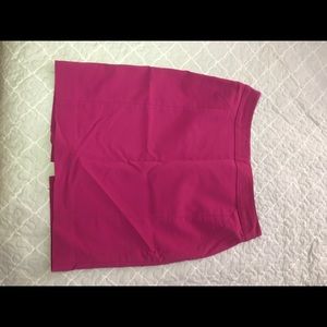 Hot pink pencil skirt